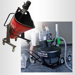 portable mixing machines with dust collection