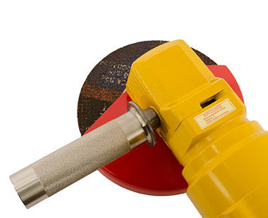 Underwater hydraulic angle grinder