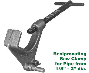 Saw Vise Clamp for Pipe to 2" dia.