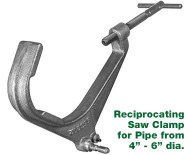 Saw Vise Clamp for Pipe to 6" dia.
