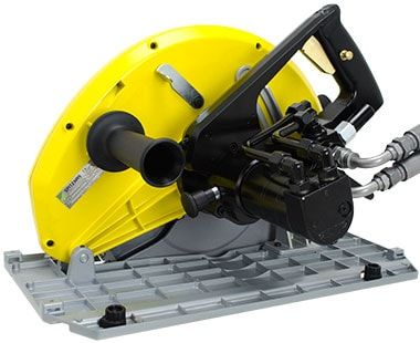 Back front view 12-5/8" dia. Heavy-Duty Hydraulic Circular Saw