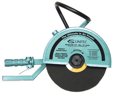 12" hand-held cut-off saw with abrasive blade