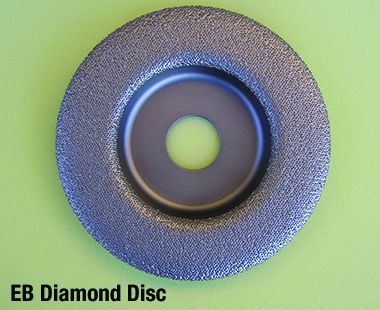 Disco de pulido de diamante con revestimiento de cristal para disco de corte en ángulo