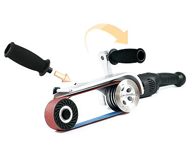 Tube Belt Sander Stainless Steel Pipe Polisher Around Pipe Electric Sanding Tool 