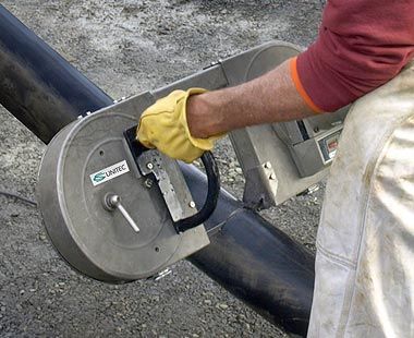 Electric Band Saw Cutting High-Power Energy Cable