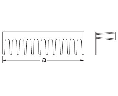 Ex1009 Non-Sparking, Non-Magnetic Rake Dimensional Drawing