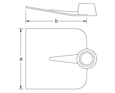 Azada de plantado/mezclado dibujo dimensional