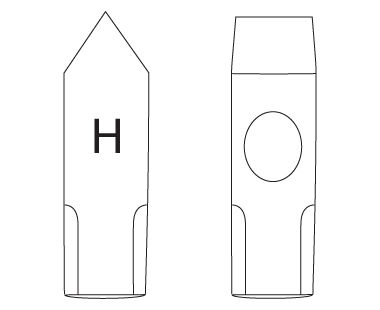 Ex102U Cross Peen Engineers' Hammer Dimensional Drawing