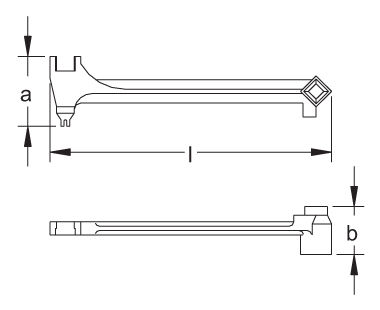 Ex110S Non-Sparking, Non-Magnetic Bung Wrench for 22 Different Bungs Dimensional Drawing