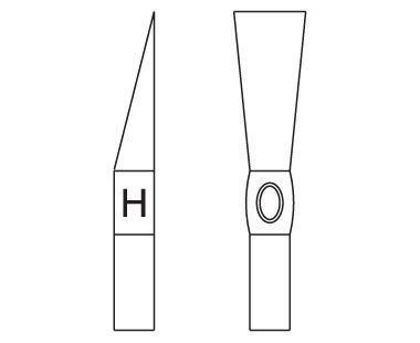 Ex112U Bricklayers' Hammer Dimensional Drawing