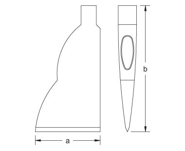 Ex1202 Non-Sparking, Non-Magnetic Hatchet Dimensions