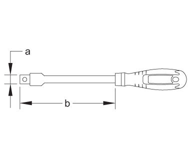 Ex1504S Driver Handle Dimensional Drawing