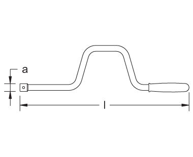 Ex1505 Speed Handle Dimensional Drawing