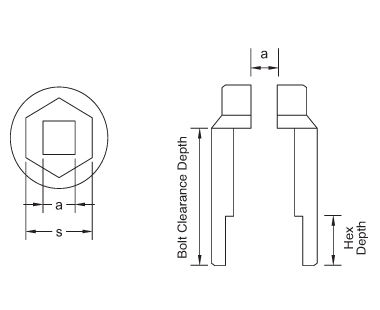 Corrosion Resistant Socket 8-PT Impact 1D 1-13/16 Non-Magnetic Non-Sparking 