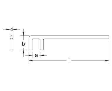 Ex207F Valve Wheel Hook Dimensional Drawing