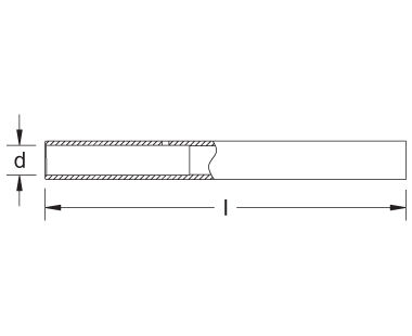 Extensión para llave de estrella dibujo dimensional