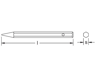 Ex306 Non-Sparking, Non-Magnetic Bull Point Chisel