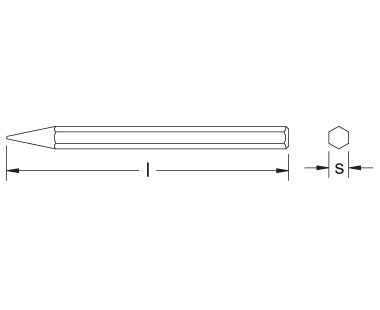 Ex306 Non-Sparking, Non-Magnetic Bull Point Chisel