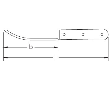 Ex410 Non-Sparking, Non-Magnetic Common Knife Dimensional Drawing