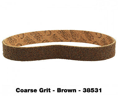 PIPE-MAX and KING-BOA Surface Conditioning Fleece Belt coarse grit brown