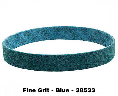 PIPE-MAX and KING-BOA Surface Conditioning Fleece Belt blue fine grit