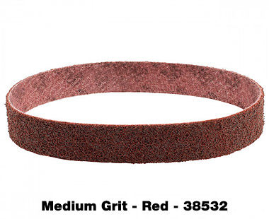 PIPE-MAX and KING-BOA Surface Conditioning Fleece Belt medium grit red