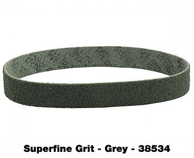 PIPE-MAX and KING-BOA Surface Conditioning Fleece Belt superfine grit grey