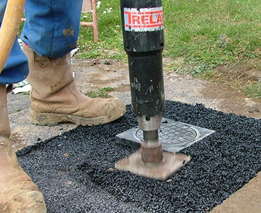 Pole tamper asphalt 