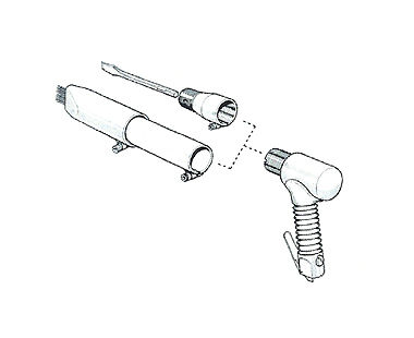 CS Unitec 2BPG TVS Needle Scaler w/ Integrated Vacuum Shroud - Abrafast