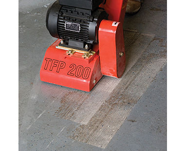 TFP 200 Concrete Floor Planer - Removing Paint