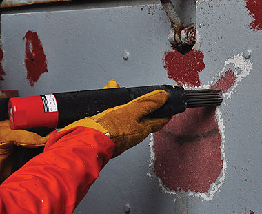 Raspadores de aguja de pistola estándar quitar la pintura del barco