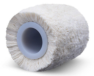 Cotton yarn 4" buffing wheel for very bright, high-mirror finish when used with compounds