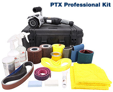 PTX Professional Kit with carrying case, abrasives and accessories