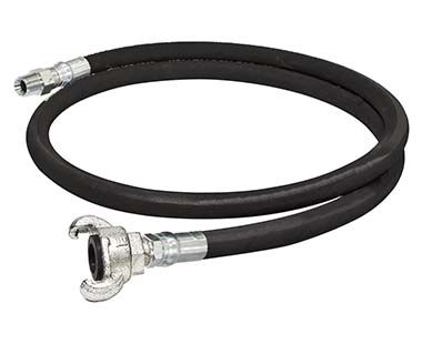 Pneumatic Whip Hose 6' Length 1/2" Hose with Swivel & CP Fitting L-5 