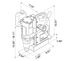 AutoMAB 350 Dibujo dimensional de la perforadora portátil de la alimentación automática