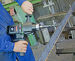 EHB 32 Hand-Held Steel Stud Drilling Application