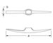 Ex1008 Non-Sparking, Non-Magnetic Railroad/Clay Pick Dimensional Drawing