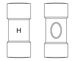 Ex103U Double-Face Machinists' Hammer Dimensional Drawing