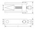 Ex1102 Non-Sparking, Non-Magnetic Flange Spreader Dimensional Drawing