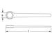 Ex204 Non-Sparking, Non-Magnetic Box End Wrench - 6-Point Dimensional Drawing