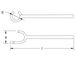 Ex207S Valve Wheel Wrench, DIN 87311 Dimensional Drawing