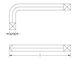 Ex213 Non-Sparking, Non-Magnetic Bung Wrench with Square End Dimensional Drawing