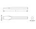 Ex304A Non-Sparking, Non-Magnetic 6-Point Chisel Dimensional Drawing