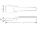 308A Non-Sparking, Non-Magnetic Caulking Tool Dimensional Drawing