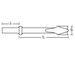 Ex309AH Non-Sparking, Non-Magnetic Pneumatic Chisel Dimensional Drawing