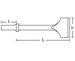 Ex310AH Non-Sparking, Non-Magnetic Pneumatic Chisel Dimensional Drawing