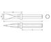 Ex318F Non-Sparking, Non-Magnetic Paving Breaker Chisel Dimensional Drawing