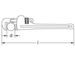Ex502 Pipe Wrench, American Type Dimensional Drawing