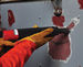 Needle Scaler removing paint from ship