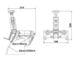 Sistema de abrazadera de silla para tubería diagrama